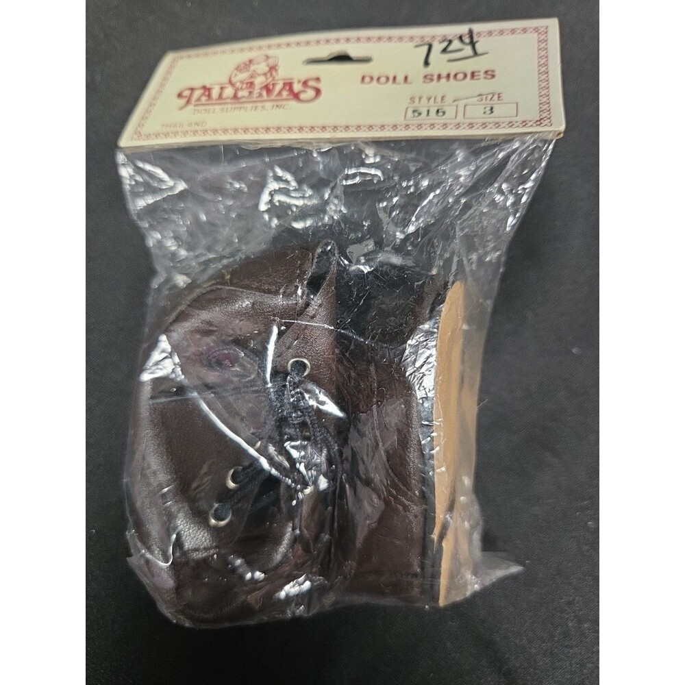 Tallinas Doll Shoes Brown Boot Style 516 219 Size 1l3 Accessory New Vintage
